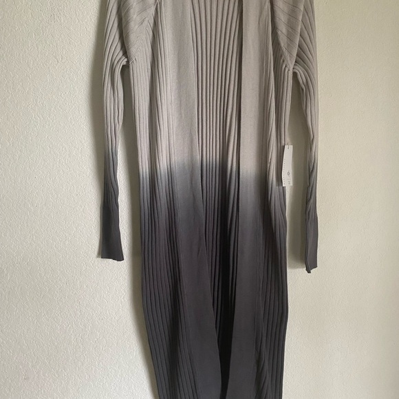 Anthropologie Burning Torch Sahara Ribbed Ombre Duster Open Long Cardigan XXS - Picture 8 of 9